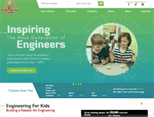 Tablet Screenshot of engineeringforkids.com